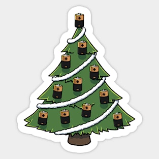 Battery Christmas Tree Sticker